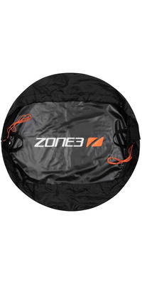 2026 ZONE3 Wetsuit Changing Mat RA24WSCM101 - Black / Orange